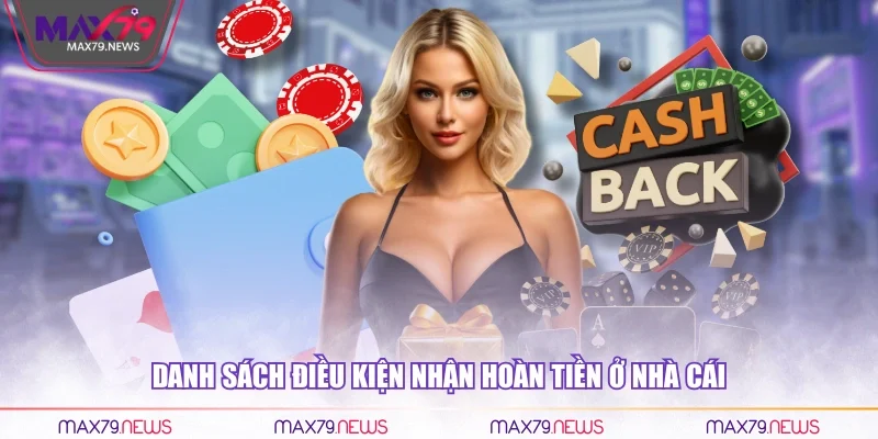 Danh sách điều kiện nhận hoàn tiền ở nhà cái
